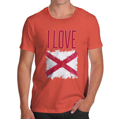 Men's I Love Northern Ireland St Patrick's Saltire T-Shirt