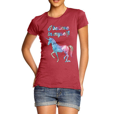 Women's Unicorn I Believe In Myself T-Shirt