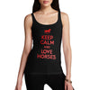 Women's Keep Calm And Love Horses Tank Top