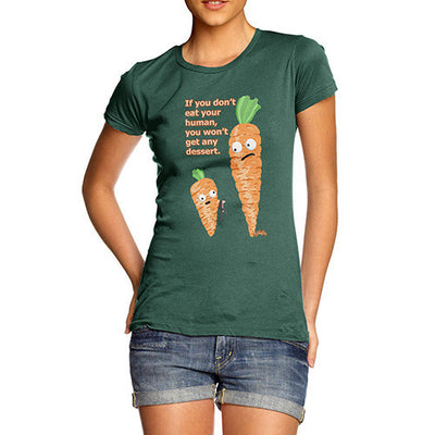 Women's Funny Carrots Eat Your Humans T-Shirt