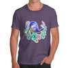 Men's Zentangle Pop Art Starling Bird T-Shirt