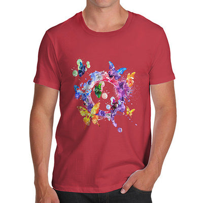 Men's Watercolour Butterflies T-Shirt