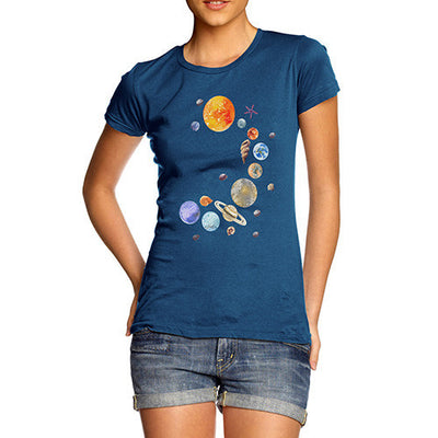 Women's Seashell Solar System T-Shirt