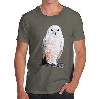 Men's Clockwork Snowy Owl T-Shirt