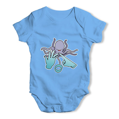 Sign Language Letter O Baby Grow Bodysuit