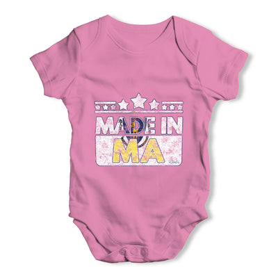 Made In MA Massachusetts Baby Grow Bodysuit