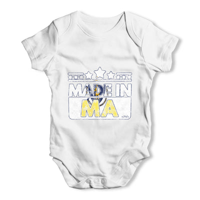 Made In MA Massachusetts Baby Grow Bodysuit
