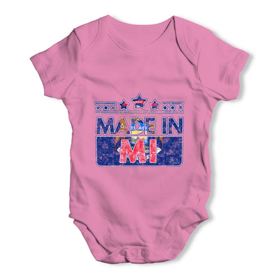 Made In MI Michigan Baby Grow Bodysuit