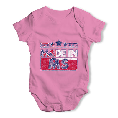 Made In MS Mississippi Baby Grow Bodysuit