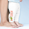 Personalised Dinosaur Letter A Baby Leggings Pants