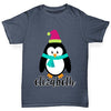Personalised Cartoon Christmas Penguin Boy's T-Shirt