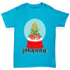 Personalised Christmas Snow Globe Boy's T-Shirt