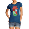 Personalised Merry Christmas Stockings Women's T-Shirt