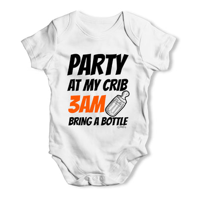 Party At My Crib Baby Grow Bodysuit