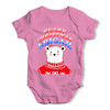 Personalised Polar Bear Christmas Jumper Baby Unisex Baby Grow Bodysuit