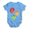 Personalised My First Xmas Baubles Baby Unisex Baby Grow Bodysuit