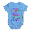 Personalised Christmas Trees Pattern Baby Unisex Baby Grow Bodysuit