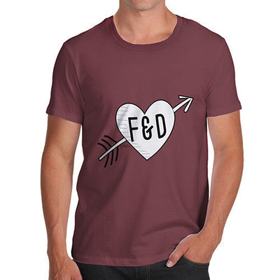 Personalised Cupid Heart Men's T-Shirt
