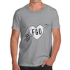 Personalised Cupid Heart Men's T-Shirt