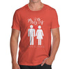 Personalised Mr & Mrs Symbols Men's T-Shirt