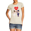 Personalised Wedding Heart Balloon Women's T-Shirt