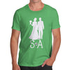 Personalised Wedding Silhouette Men's T-Shirt