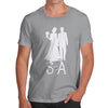 Personalised Wedding Silhouette Men's T-Shirt