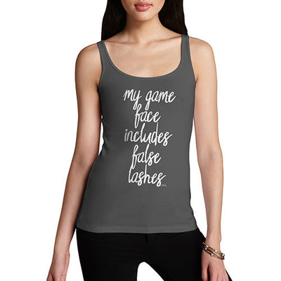 My Game Face Includes False Lashes Women's Tank Top