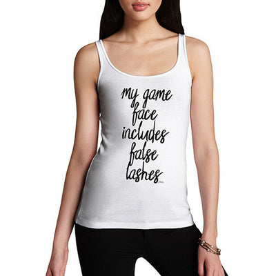 My Game Face Includes False Lashes Women's Tank Top