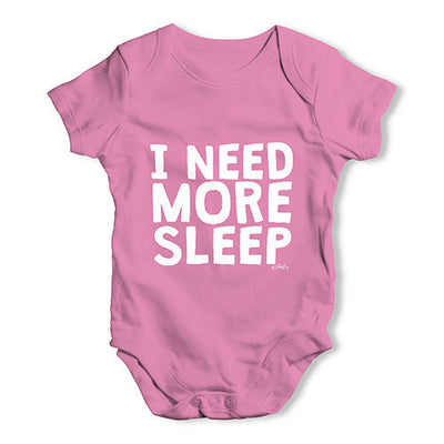 I Need More Sleep Baby Unisex Baby Grow Bodysuit