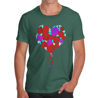 Roses Love Heart Men's T-Shirt