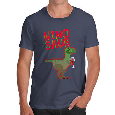 Winosaur Funny Wine Dinosaur Men's T-Shirt