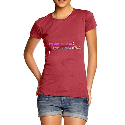CSS Pun Tower Of Pisa Women's T-Shirt