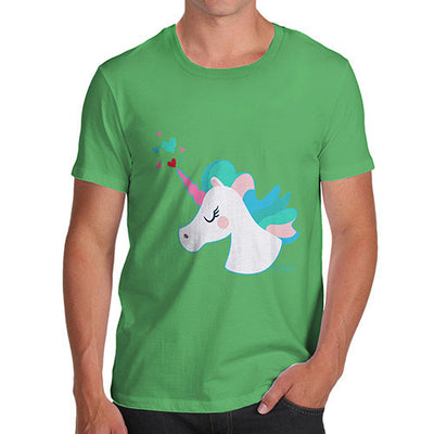 Unicorn Horn Hearts Men's T-Shirt