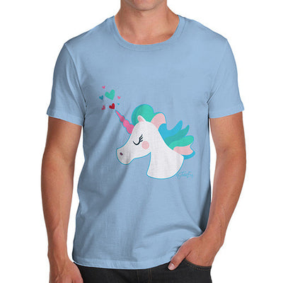 Unicorn Horn Hearts Men's T-Shirt