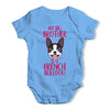 Personalised My Sibling Is A French Bulldog Baby Unisex Baby Grow Bodysuit