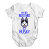 Personalised My Sibling Is A Husky Baby Unisex Baby Grow Bodysuit