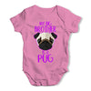 Personalised My Sibling Is A Pug Baby Unisex Baby Grow Bodysuit