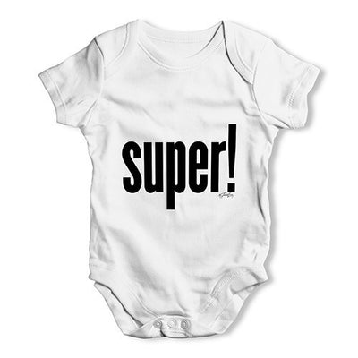 Super! Baby Unisex Baby Grow Bodysuit