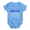 Football Definition Baby Unisex Baby Grow Bodysuit