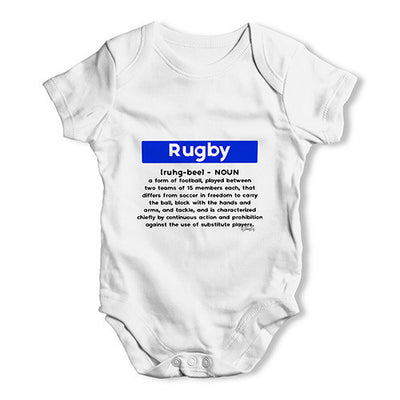 Rugby Definition Baby Unisex Baby Grow Bodysuit