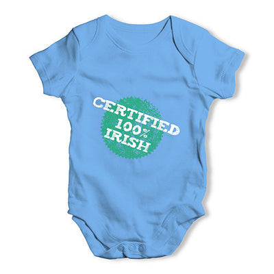 Certified 100% Irish Baby Unisex Baby Grow Bodysuit