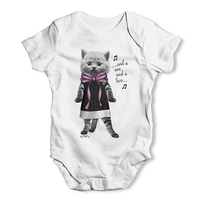 Dancing Kitten Baby Unisex Baby Grow Bodysuit
