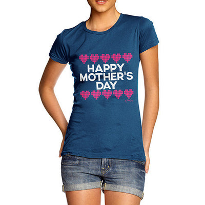 Mother's Day Pixel Hearts Women's T-Shirt