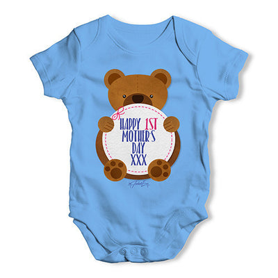 1st Mother's Day Bear Baby Unisex Baby Grow Bodysuit