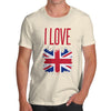 I Love Great Britain Paint Splat Men's T-Shirt