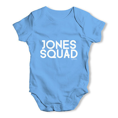 Personalised Surname Squad Baby Unisex Baby Grow Bodysuit
