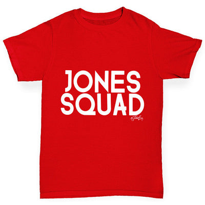 Personalised Surname Squad Boy's T-Shirt