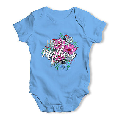 Happy Mother's Day Bouquet Baby Unisex Baby Grow Bodysuit