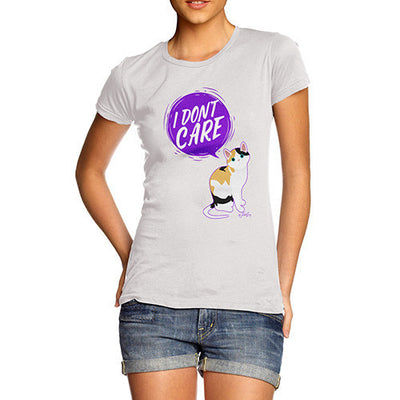 I Don't Care Cat Women's T-Shirt